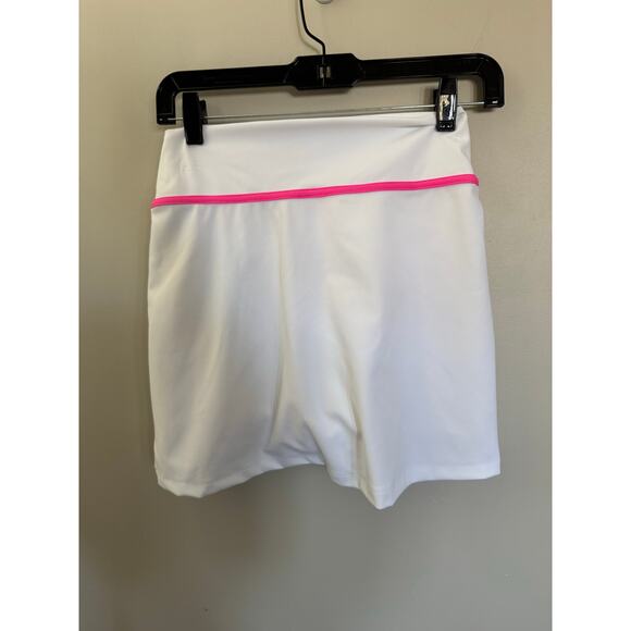 Beach Riot Winnie Wrap Front Skirt in Strawberry White/Pink SZ S - Picture 8 of 10
